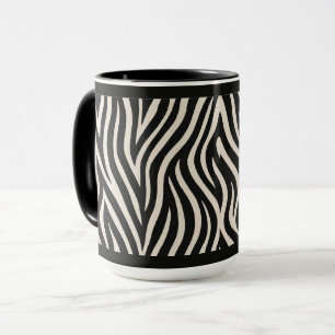 "ZEBRA-PRINT" - 15 OZ. KOFFIEBEEKER MOK