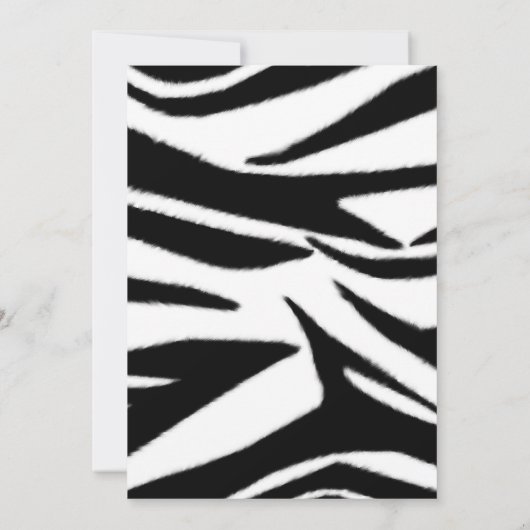 Zebra Print 2012 Graduation Announcement Kaart (Achterkant)