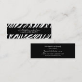 Zebra Print - aangepast Visitekaartje (Voorkant / Achterkant)