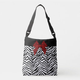 Zebra Print Aangepaste Canvas tas