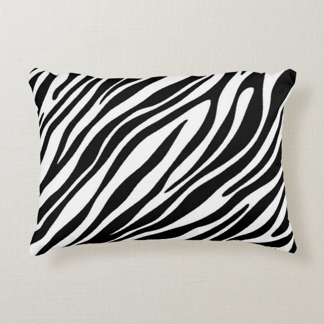 Zebra Print Accent Kussen (Voorkant)