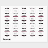 Zebra Print Adresetiketten Ronde Sticker (Vel)