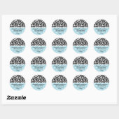 Zebra Print Adresetiketten Ronde Sticker (Vel)
