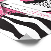Zebra Print and Cupcake Birthday Banner (Hoek)