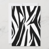 Zebra Print and Pink Girl Spider Halloween Party Kaart (Achterkant)