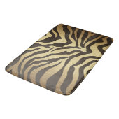 Zebra Print Animal Skin Modern Glam Gold Badmat (Gekanteld)