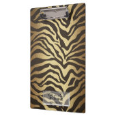 Zebra Print Animal Skins Huid Modern Glam Klembord (Links)