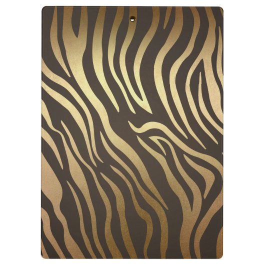 Zebra Print Animal Skins Huid Modern Glam Klembord (Achterkant)