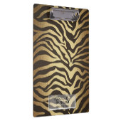 Zebra Print Animal Skins Huid Modern Glam Klembord (Rechts)