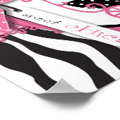Zebra Print & Baby Carriage Baby shower Banner (Hoek)