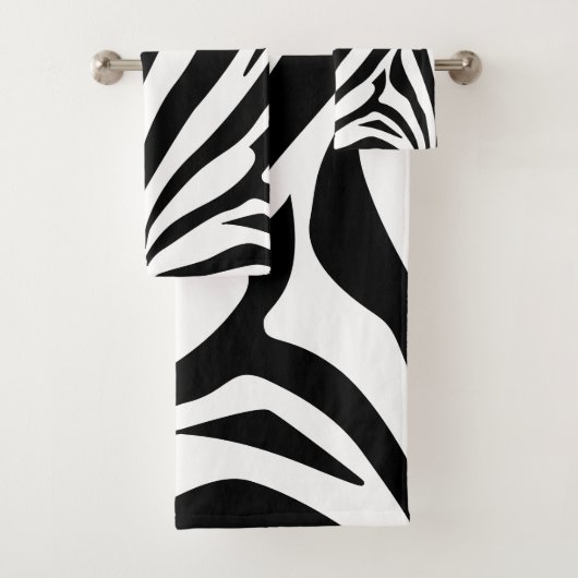 zebra print bad handdoek (Insitu)