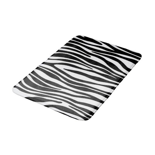 Zebra Print Badmat (Gekanteld)