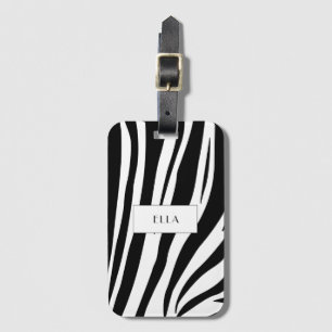  zebra print bagagelabel