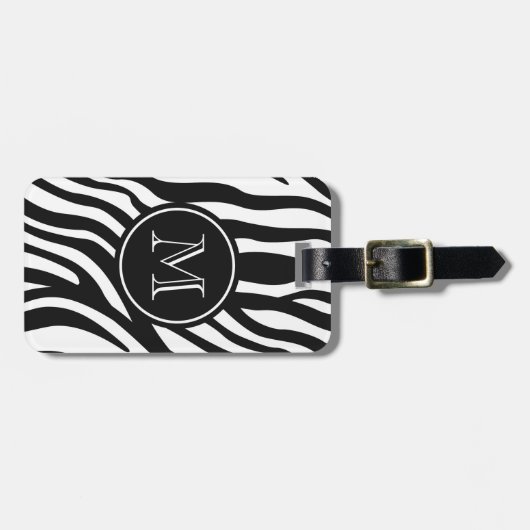 Zebra Print Bagagelabel (Voorkant horizontaal)