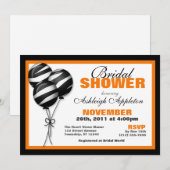 Zebra Print Ballonnen Sinaasappel Vrijgezellenfees Kaart (Voorkant / Achterkant)