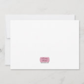 Zebra Print Balloons Roze babyschoeisel Kaart (Achterkant)