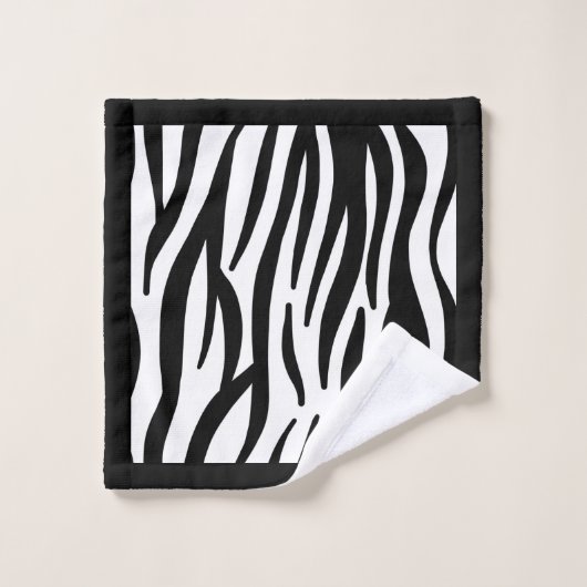 Zebra Print Bathroom Towel set Bad Handdoek (Wasdoekje)