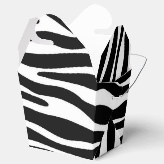 Zebra Print Bedankdoosjes (Geopend)