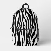 Zebra Print Bedrukte Rugzak (Voorkant)