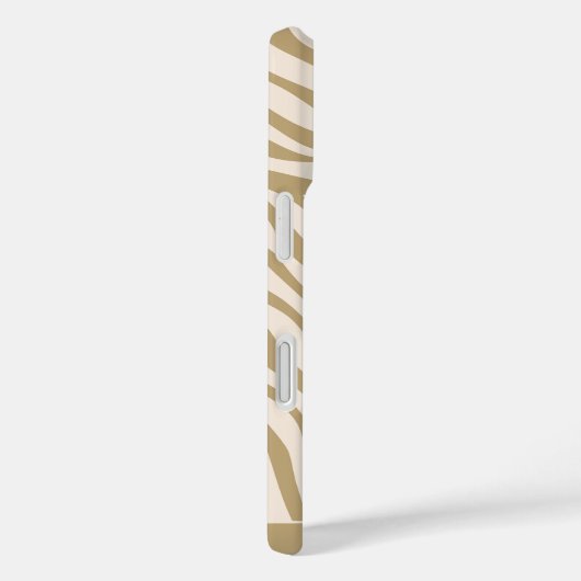 Zebra Print-Beige Case-Mate iPhone Case (Achterkant / Rechts)