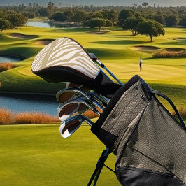 Zebra Print-Beige Golfheadcover