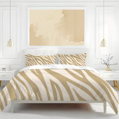 Zebra Print-Beige Kussensloop