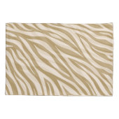 Zebra Print-Beige Kussensloop (Achterkant)