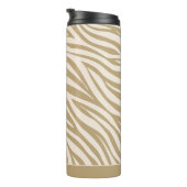Zebra Print-Beige Thermosbeker (Geroteerd rechts)