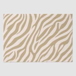 Zebra Print-Beige Tissuepapier