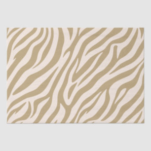 Zebra Print-Beige Tissuepapier