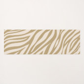 Zebra Print-Beige Yogamat (Achterkant (horizontaal))