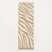 Zebra Print-Beige Yogamat (Voorkant)