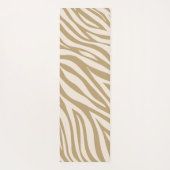 Zebra Print-Beige Yogamat (Achterkant)