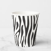 Zebra Print Black and White Party  Papieren Bekers (Voorkant)