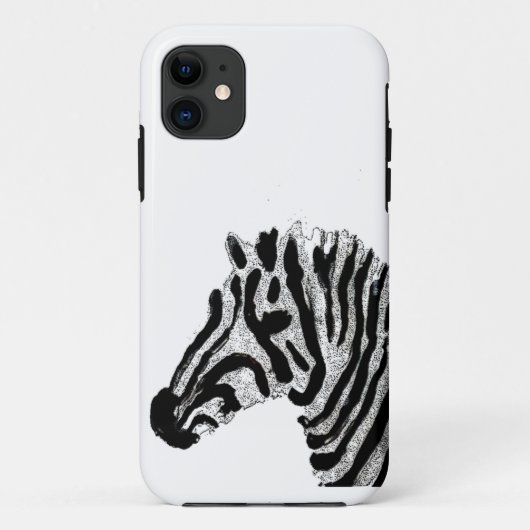 Zebra Print Black en White Stripes Case-Mate iPhone Case (Achterkant)