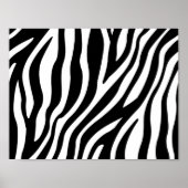 Zebra Print Black en White Stripes Pattern (Voorkant)