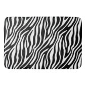 Zebra Print Black en White Stripes Pattern Badmat (Voorkant)