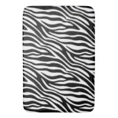 Zebra Print Black en White Stripes Pattern Badmat (Voorkant Verticaal)