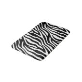 Zebra Print Black en White Stripes Pattern Badmat (Gekanteld)