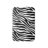Zebra Print Black en White Stripes Pattern Badmat (Voorkant Verticaal)