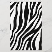 Zebra Print Black en White Stripes Pattern Flyer (Voorkant)
