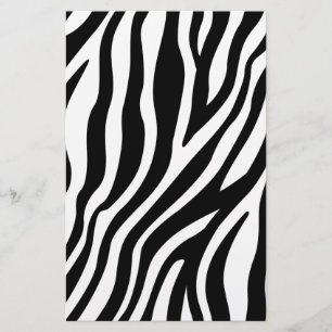 Zebra Print Black en White Stripes Pattern Flyer