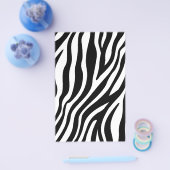 Zebra Print Black en White Stripes Pattern Flyer (Enkel)