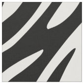 Zebra Print Black en White Stripes Pattern Stof (Close Up)