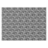Zebra Print Black en White Stripes Pattern Tafelkleed (Voorkant (Horizontaal))