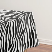 Zebra Print Black en White Stripes Pattern Tafelkleed (Voorbeeld)