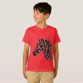 Zebra Print Black en White Stripes T-shirt (Voorkant volledig)