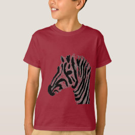 Zebra Print Black en White Stripes T-shirt