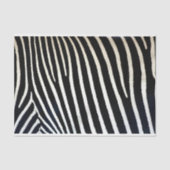 Zebra Print Black Fur Tissuepapier (Voorkant)