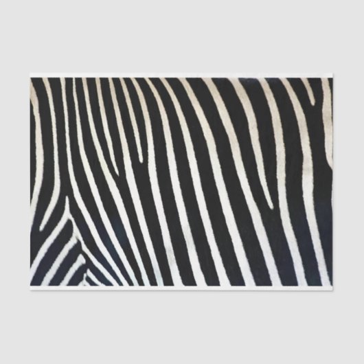 Zebra Print Black Fur Tissuepapier (Voorkant)